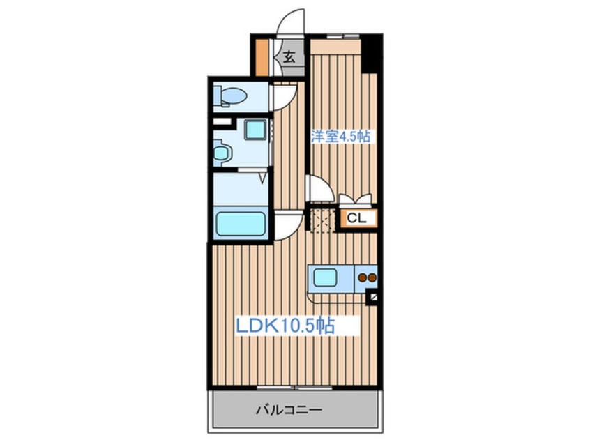 間取図 ﾃﾞｨ-ｸﾚｽﾄ太子堂駅前Ｅａｓｔ