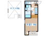 Mille　Terrazzo高松 1Kの間取り