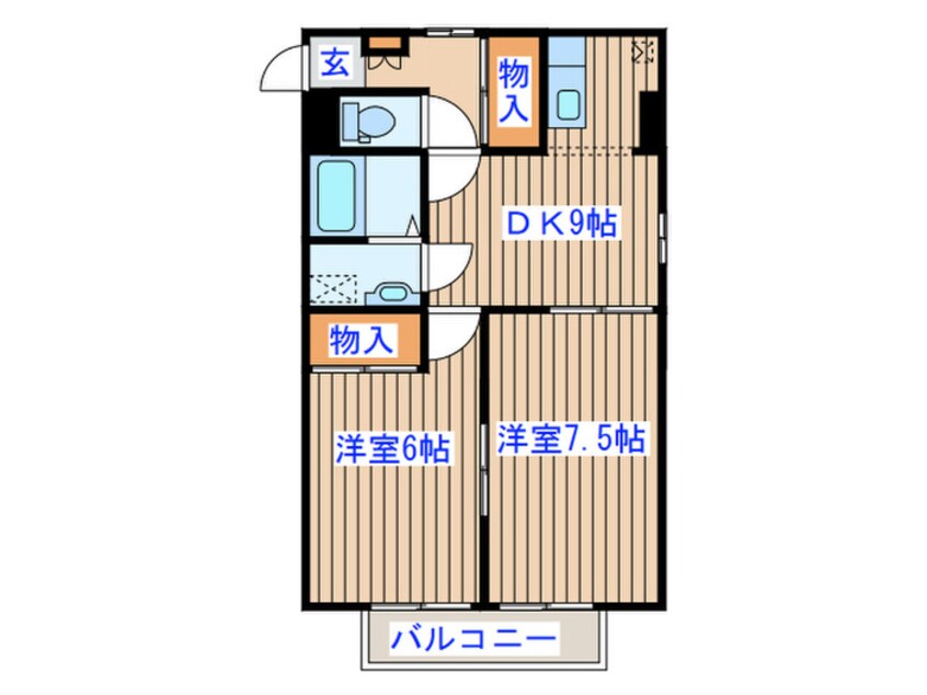 間取図 コンフォ－ル南小泉