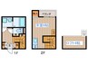 クラルテ 1Rの間取り
