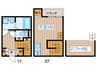 クラルテ 1Rの間取り