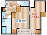 クラルテ 1Rの間取り