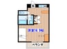 柏木ＹＫハイツ 1Rの間取り