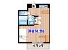柏木ＹＫハイツ 1Rの間取り