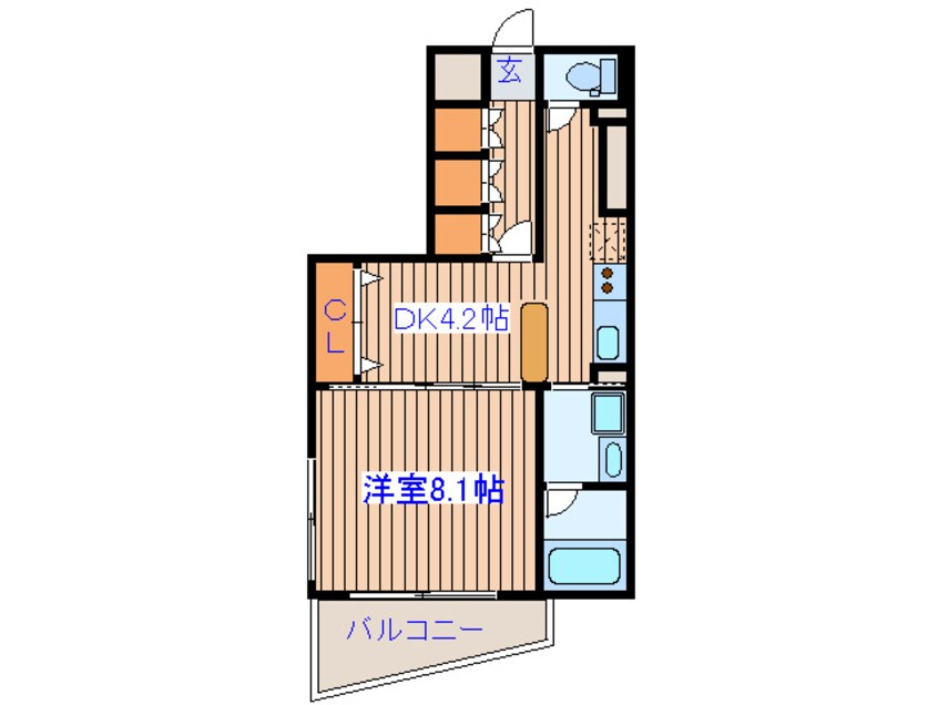 間取図 ｳﾞｨｱｰﾚ木ノ下二丁目ﾏﾝｼｮﾝ