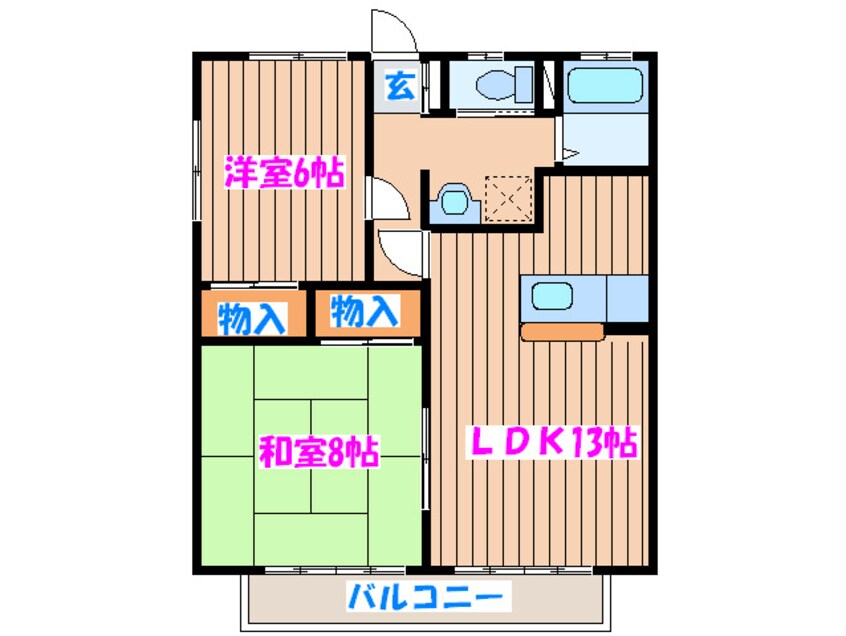 間取図 アメニティ・ア－バン仙台Ⅱ