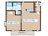 エステート大手町A 1LDKの間取り