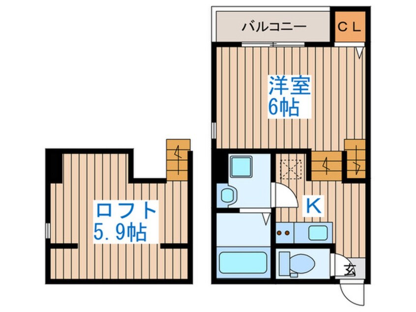 間取図 クレール東仙台