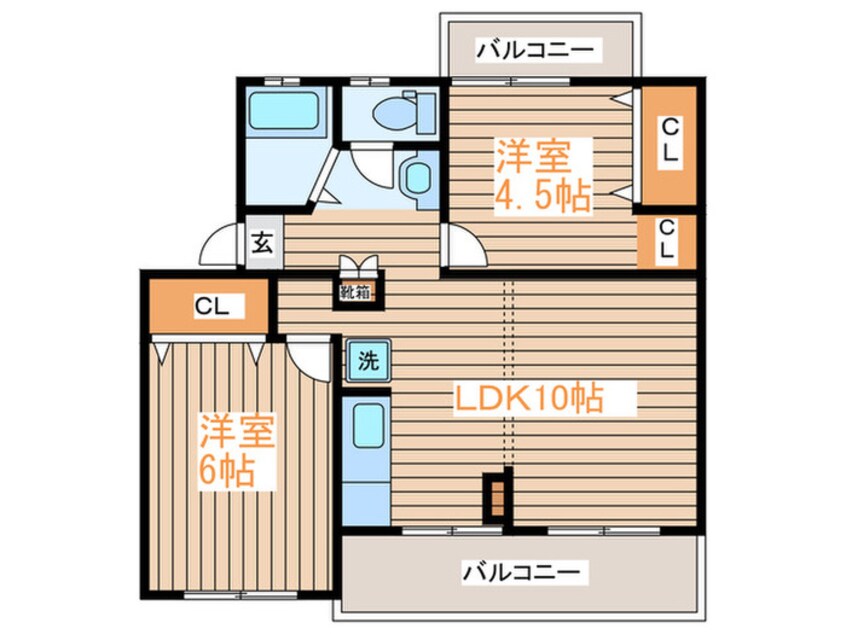 間取図 小畑第２マンション