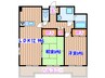 ブリックス六丁の目 2LDKの間取り