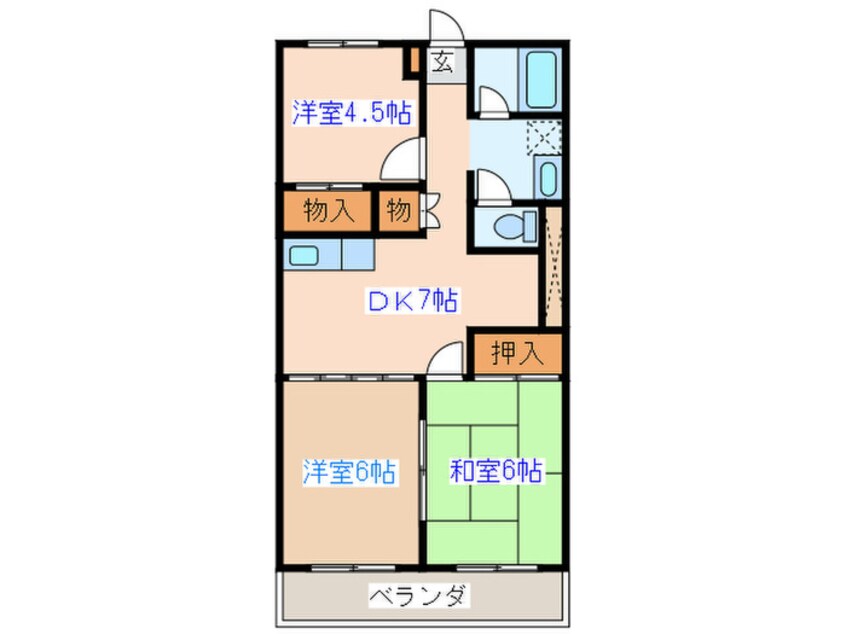 間取図 グレイスハイツ子平町