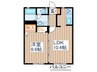 シャーメゾン長町南 1LDKの間取り