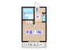 ガ－デンハイツ北杜 1Kの間取り