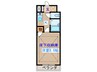 ル－メスト原町 1Kの間取り