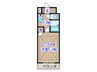ル－メスト原町 1Kの間取り
