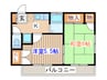サンライフ 2Kの間取り