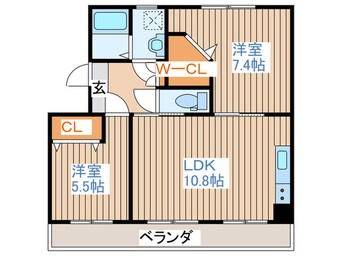 間取図 ＫＳ宮千代Ⅱ