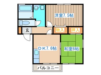 間取図 パークカメリアＢ棟