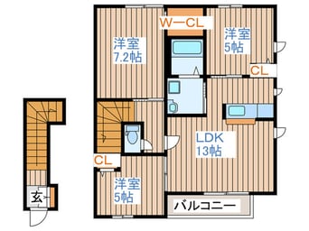 間取図 シャーメゾン・ベルデ