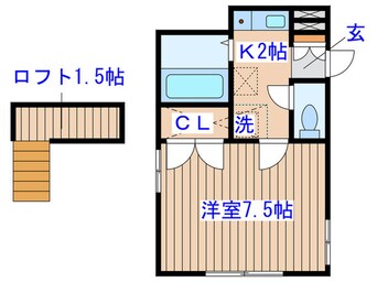 間取図 アイランドフラット