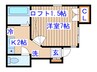 アイランドフラット 1Kの間取り