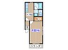 サンライズヒル 1Kの間取り