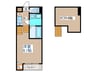 フレイス二軒茶屋 1Kの間取り