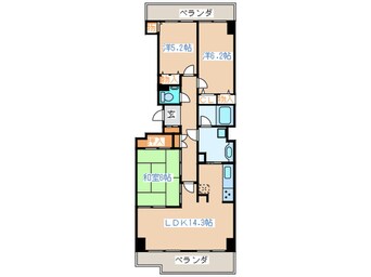 間取図 仙台八木山ｽｶｲﾏﾝｼｮﾝ（904）