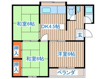 間取図 コーポ庄司