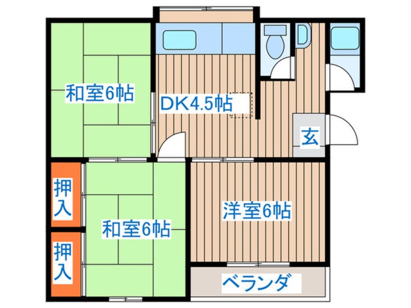 間取図 コーポ庄司