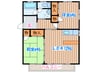 フロ－ラルハイツⅦ 2LDKの間取り
