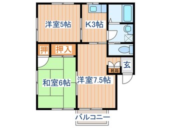 間取図 国府フェリスⅠ