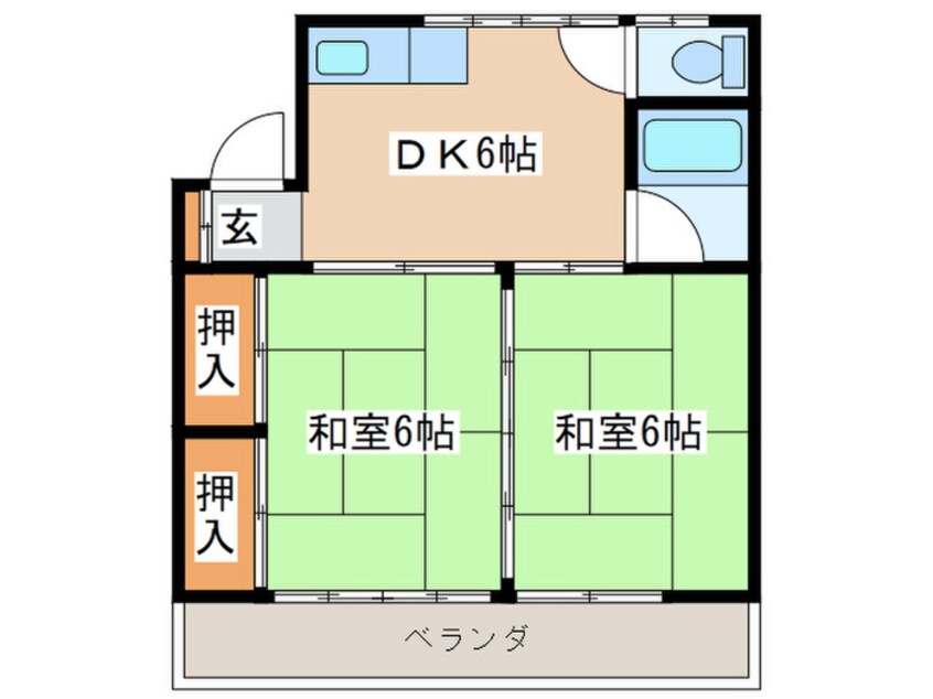 間取図 清京コーポ