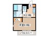 MAHARO宮町 1Kの間取り
