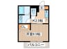 MAHARO宮町 1Kの間取り