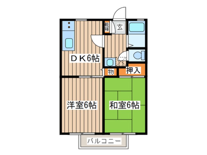 間取図 エバーグリーン大富