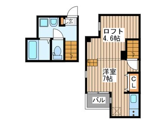 間取図 ＲＩＺＥＳＴＨＡＬＥ太子堂