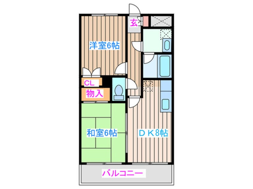 間取図 ベルシティ新富