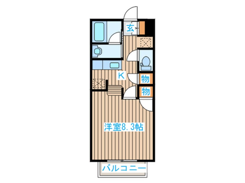 間取図 ロ－ザハイム荒巻中央