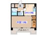 グリ－ンハピ－宮城野 1DKの間取り