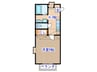 ダンディピ－ス 1Kの間取り