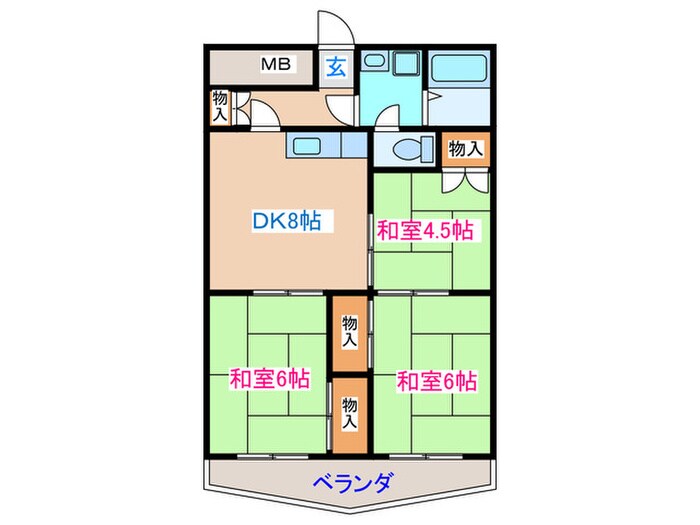 間取り図 成田ハイツ