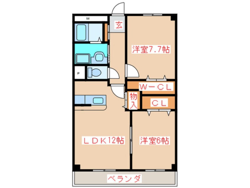 間取図 ウェストサイドガ－デン