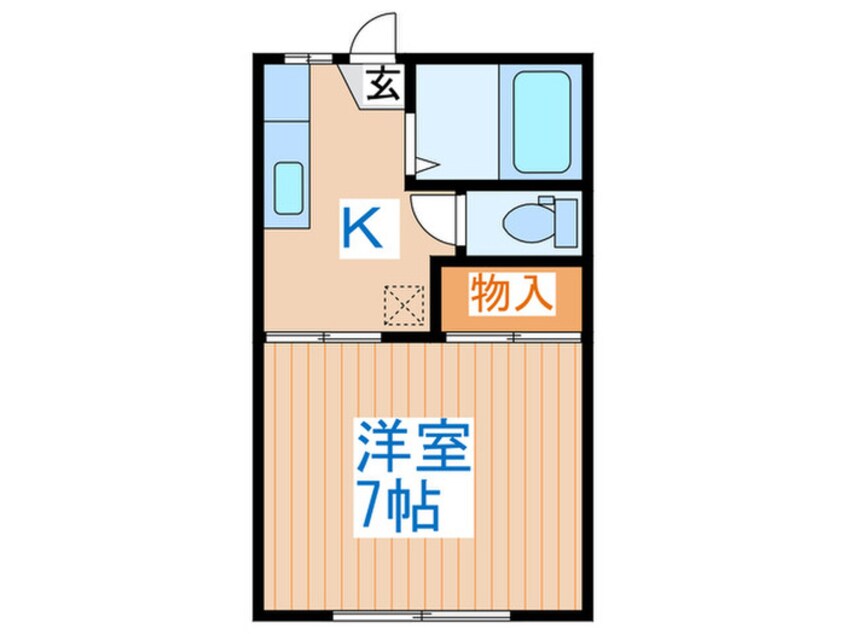 間取図 カーサエスエスＡ棟