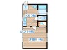 Maison RATIS 1Kの間取り