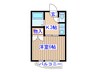 ｋｉｍａｃｈｉ１４３７ＭＨビル 1Kの間取り