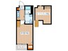 RESIDENCE ANJEWEL 1Kの間取り
