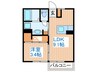 Ｄ－ｒｏｏｍ伝上山 1LDKの間取り