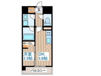 間取図 デュオフラッツ仙台木町通エアリ