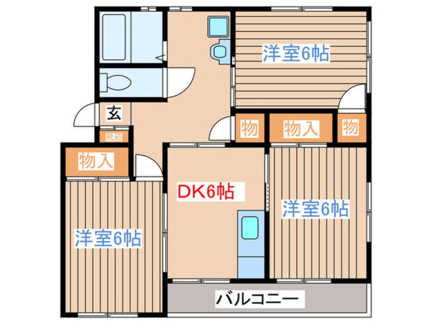 間取図 コーポタンノ１